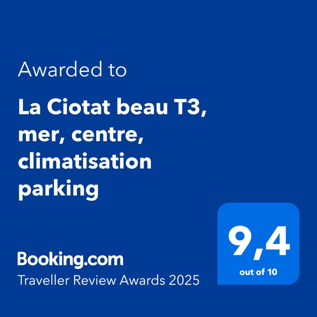 La Ciotat Beau T3, Mer, Centre, Climatisation, Parking Prive Gratuit Zewnętrze zdjęcie